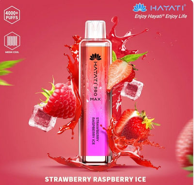 Strawberry raspberry ice - Zero Nicotine Hayati Crystal Pro Max 