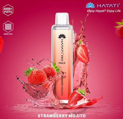 Strawberry mojito - Zero Nicotine Hayati Crystal Pro Max 