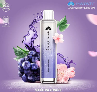 Sakura grape - Zero Nicotine Hayati Crystal Pro Max 