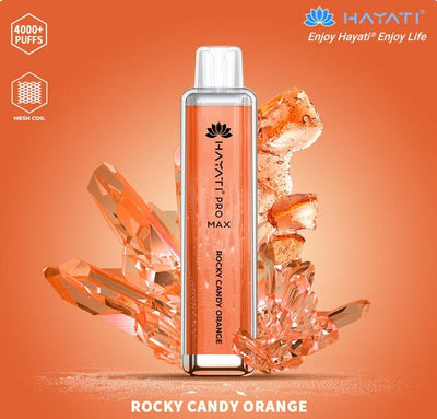 Rocky candy orange - Zero Nicotine Hayati Crystal Pro Max 