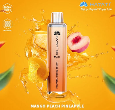 Mango peach pineapple - Zero Nicotine Hayati Crystal Pro Max 