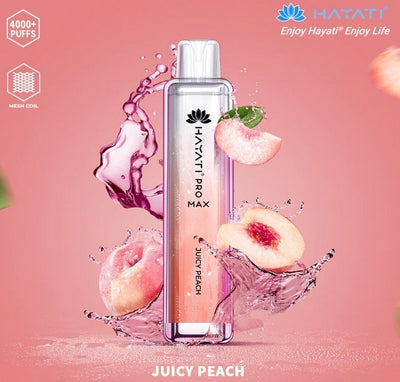 Juicy peach - Zero Nicotine Hayati Crystal Pro Max 