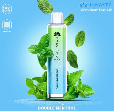 Double menthol - Zero Nicotine Hayati Crystal Pro Max 