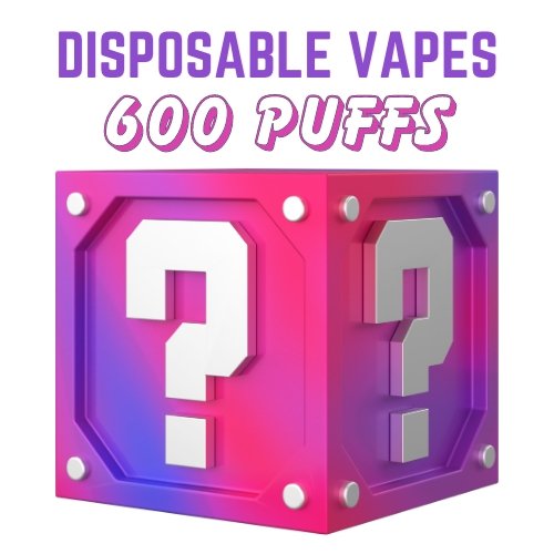 Disposable Vapes Mystery Box - 600 Puffs - Pack of 10