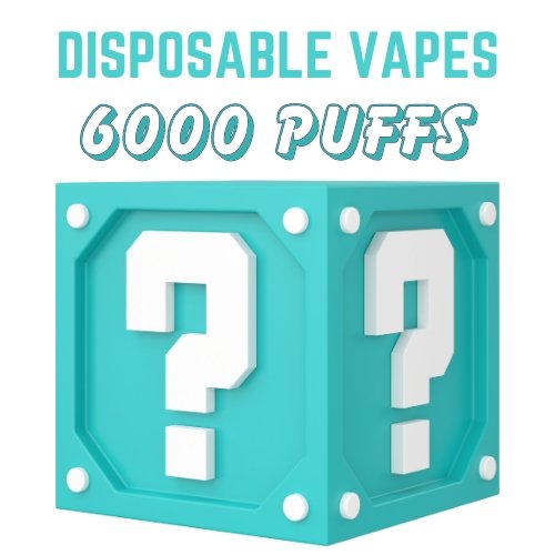 Disposable Vapes Mystery Box - 6000 Puffs - Pack of 10