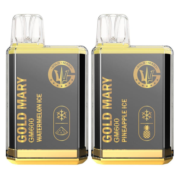 Gold Mary GM600 Disposable Vape Puff Bar Pod Pack of 10