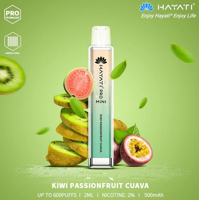 Kiwi Passion Fruit Guava - Hayati Crystal Mini Pro